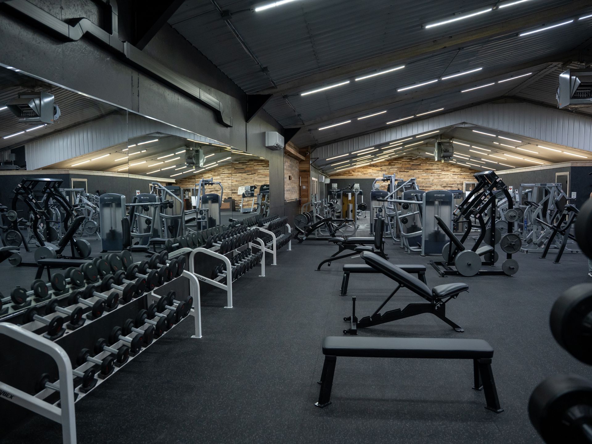 Reinforce Fitness Center training floor and equipment